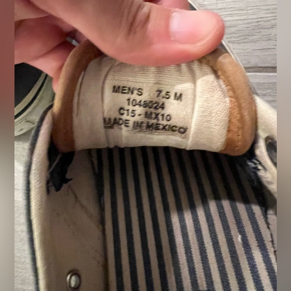 Sperry sz. 7.5M boat shoes in blue and white - Picture 5 of 7